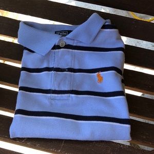Kids striped short sleeve polo shirt